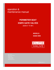 ELITE VALVE E5600 DBB Operation & Maintenance Manual