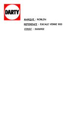 ROBLIN Escale Centrale Instructions For Use And Installation