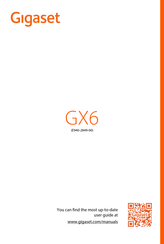 Gigaset GX6 Manual