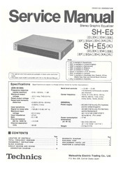 Technics SH-E5 Service Manual