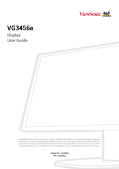 ViewSonic VG3456A User Manual