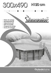 Outside Living Industries sunwater 300x490 H120 cm Note Of Assembly