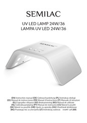 Semilac UV LED LAMP 24W/36 Instruction Manual