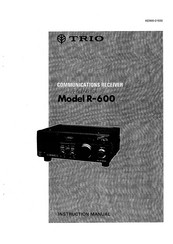 Trio R-600 Instruction Manual