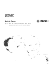 Bosch HBL5750UC/05 Installation Manual