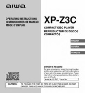 Aiwa XP-Z3C Operating Instructions Manual