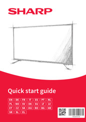 Sharp 32CF4E Quick Start Manual
