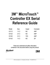 3M MicroTouch EX Series Reference Manual