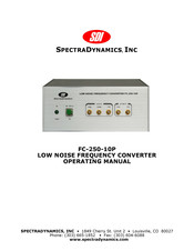 SDI FC-250-10P Operating Manual
