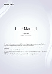 Samsung S34BG850SE User Manual