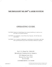 Microlight ML 830 Operating Manual