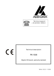 Addi-Data PA 1508 Technical Description