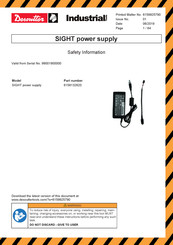 Desoutter Industrial Tools SIGHT 6158132620 Safety Information Manual
