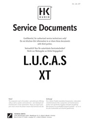 Hk Audio L.U.C.A.S XT Service Documents