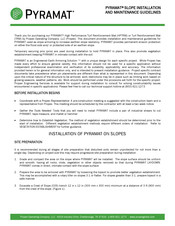 Propex Pyramat 75 Installation And Maintenance Manual