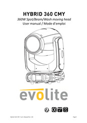Evolite HYBRID 360 CMY User Manual