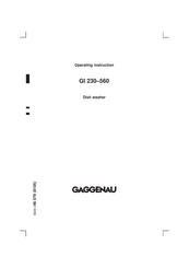 Gaggenau GI 230-560 Operating	 Instruction