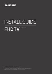 Samsung HG32NJ690F Install Manual
