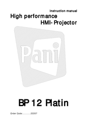 Pani BP12 Instruction Manual