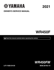 Yamaha WR450FM 2021 Owner's Service Manual