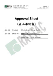 RAYTAC MDBT53V-P Manual