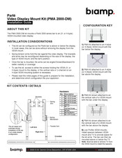 Biamp PMA 2000-DM Installation Manual