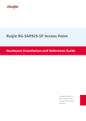 Ruijie RG-SAP825-SP Hardware  Installation And Reference Manual