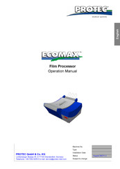 Protec ECOMAX EQ009 Operation Manual