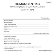 HumanCentric 101-1048 Manual