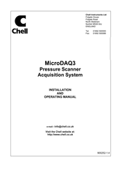 Chell MicroDAQ3 Installation And Operating Manual