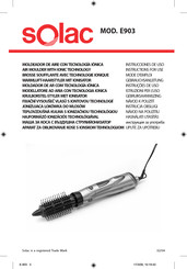 SOLAC E903 Instructions For Use Manual
