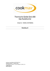 CookMax 9CP/G800 User Manual