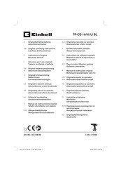 EINHELL TP-CD 18/50 Li Original Operating Instructions