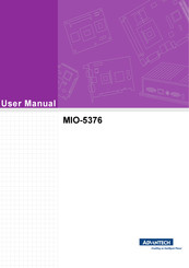 Advantech MIO-5376 User Manual