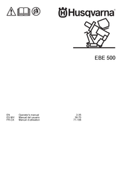 Husqvarna Blastrac EBE 500 Operator's Manual