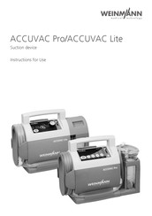 Weinmann ACCUVAC Pro Instructions For Use Manual