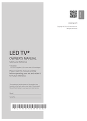 LG 50UR80006LJ.ANR Owner's Manual