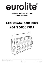 EuroLite LED Strobe SMD PRO 264 x 5050 DMX User Manual