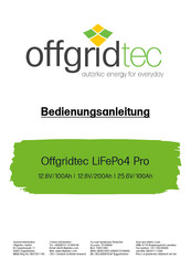 Offgridtec LifePO4 Pro User Manual
