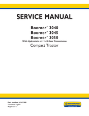 New Holland Boomer 3040 Service Manual