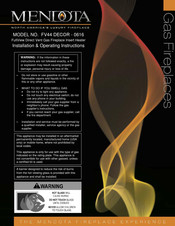 Mendota FV44 DECOR Installation & Operating Instructions Manual