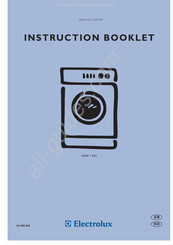 Electrolux EWW 1495 Instruction Booklet