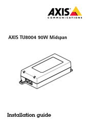 Axis TU8004 Installation Manual