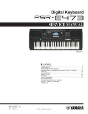 Yamaha PSR-E473 Service Manual