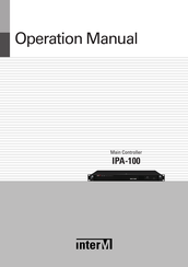 Inter-m IPA-100 Operation Manual