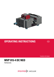 Pfeiffer Vacuum MVP 015-4 DC Operating Instructions Manual