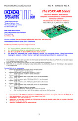 DCC Specialties PSXX-AR Manual