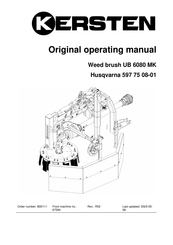 Kersten 597 75 08-01 Original Operating Manual