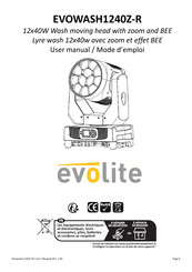 Evolite EVOWASH1240Z-R User Manual