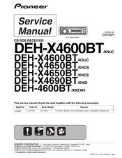 Pioneer DEH-X4600BT/XNUC Service Manual